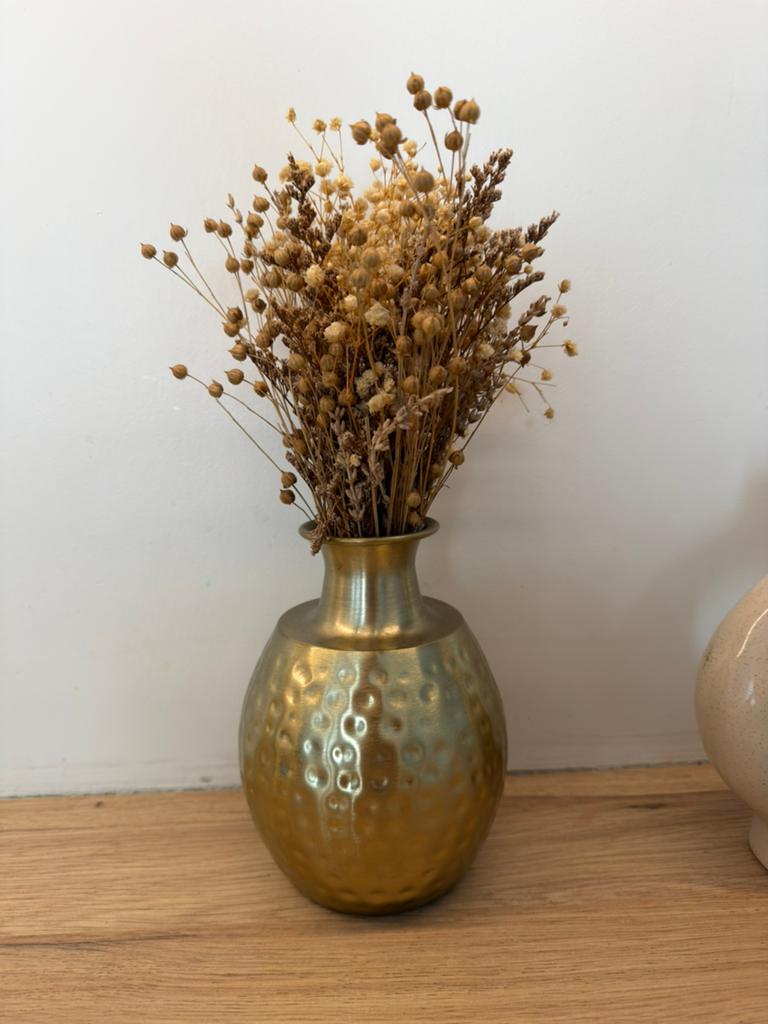Vaas met droogbloemen, Huis en Inrichting, Woonaccessoires | Vazen, Ophalen, Zo goed als nieuw