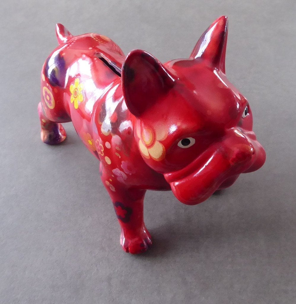 Tirelire décorative "Pomme-pidou" : Bouledogue Jack, Collections, Enlèvement ou Envoi, Comme neuf, Pierre, Poterie ou Céramique