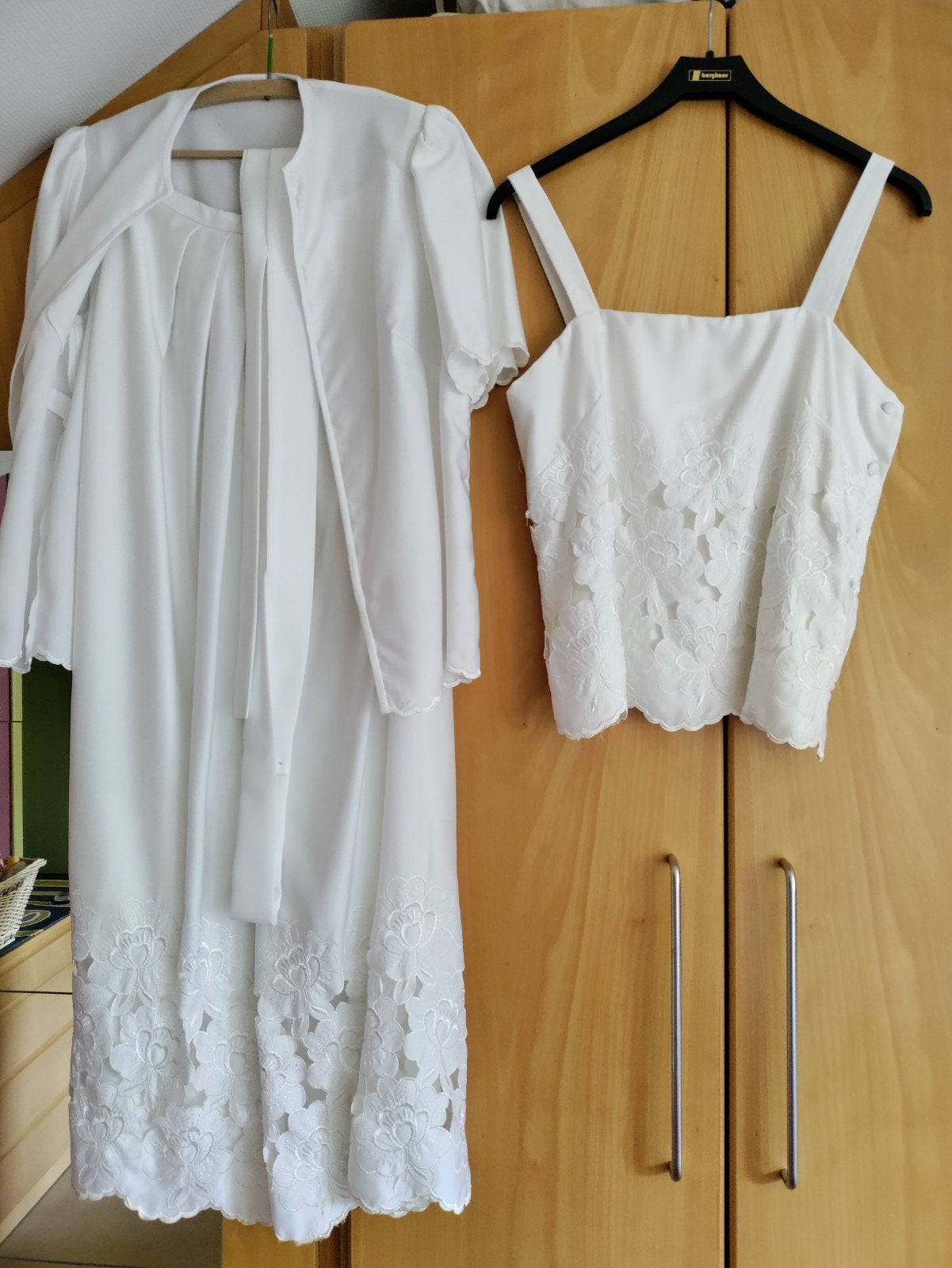 trouwkleed, wit, maat 44, Kleding | Dames, Ophalen, Zo goed als nieuw, Maat 42/44 (L), Wit
