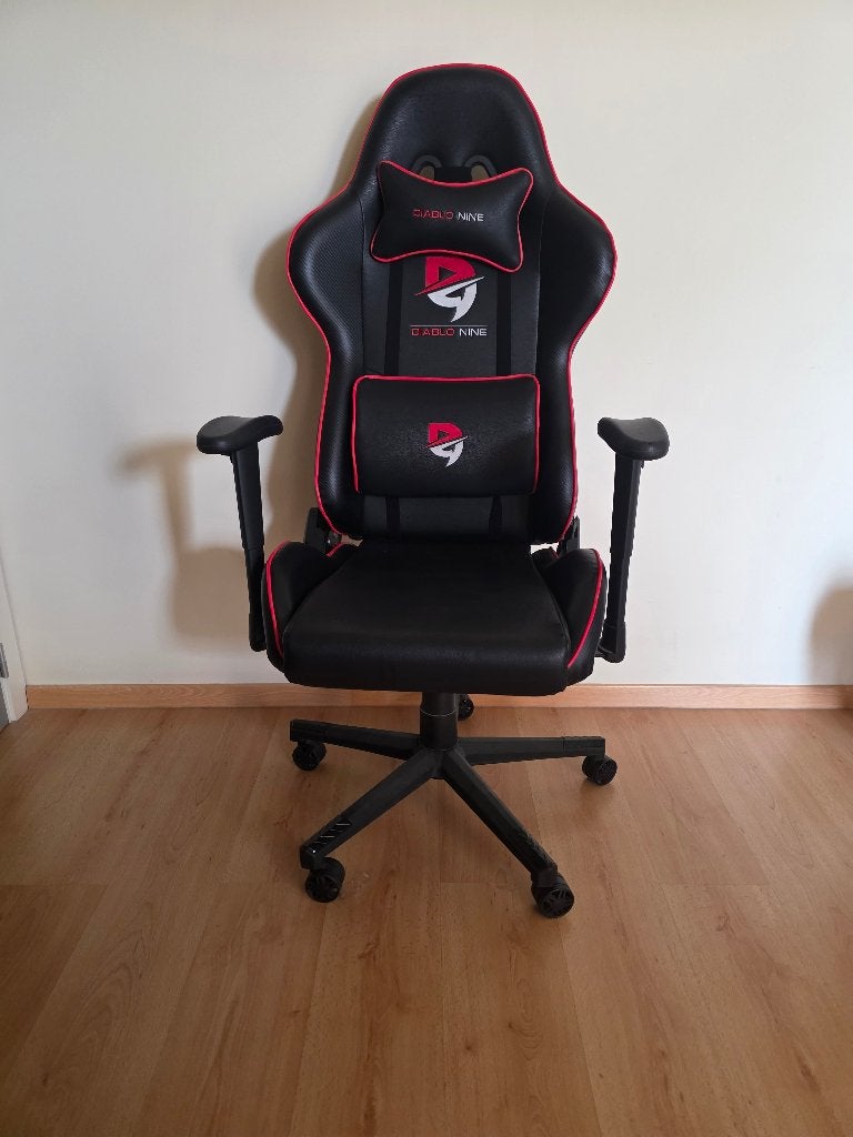 DiabloNine gamingstoel, Huis en Inrichting, Bureaustoelen, Ophalen, Gebruikt, Zwart, Gaming bureaustoel