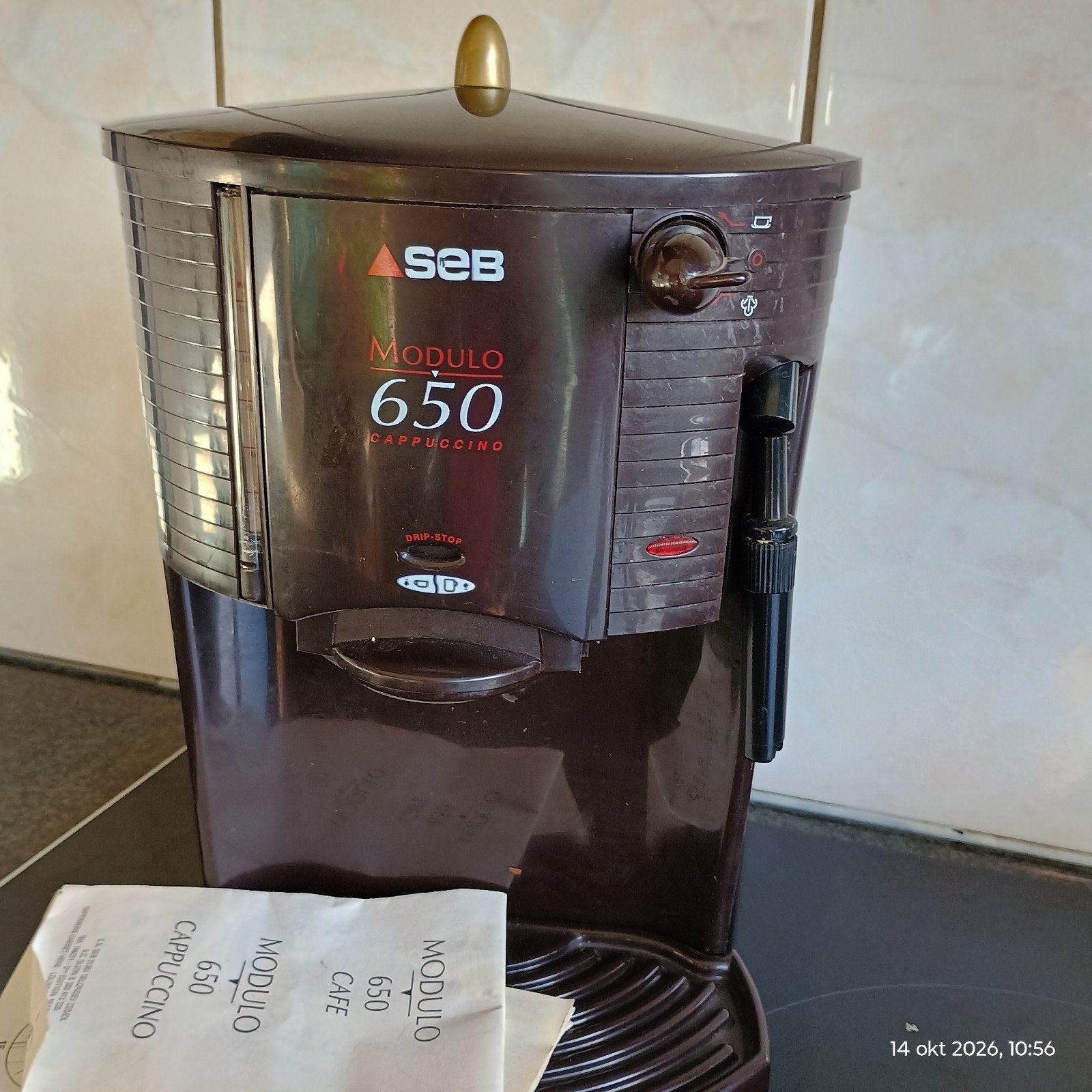 Seb vintage cappuccino, Electroménager, Café moulu, Machine à espresso, 2 à 4 tasses, Enlèvement