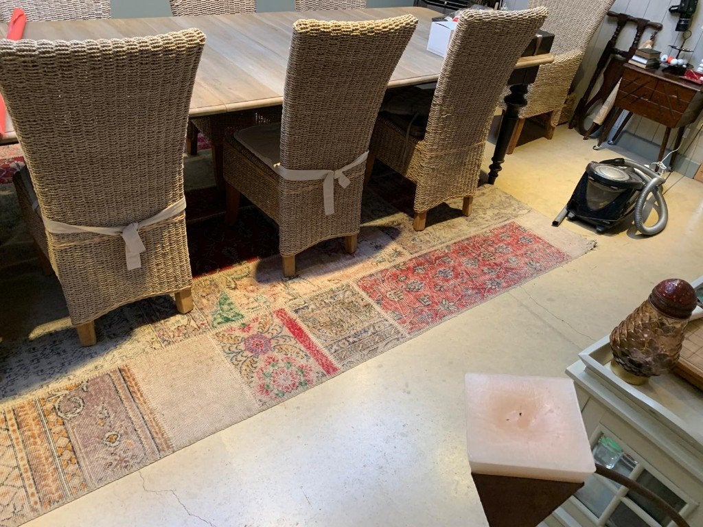 Tapis patchwork de style vintage, Maison & Meubles, Maison & Meubles | Autre, Comme neuf, Enlèvement