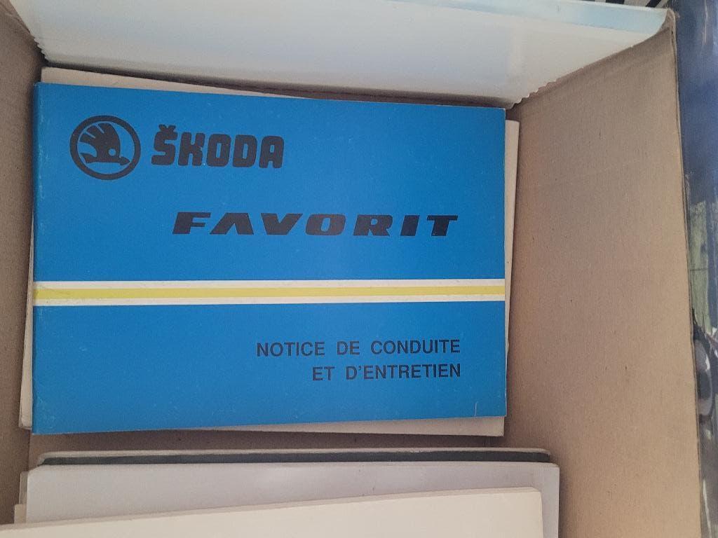 Manuel Original Skoda Favorit - Première Édition (Bleu), Enlèvement