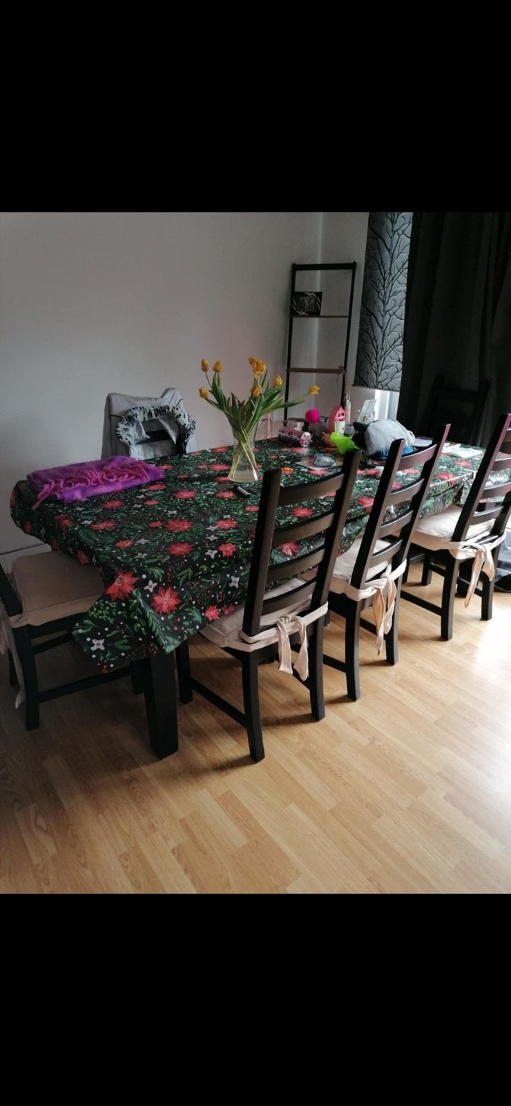 Ikea tafel verlengbaar met 6 stoelen, Huis en Inrichting, Ophalen, Gebruikt, Vijf personen of meer, Rechthoekig
