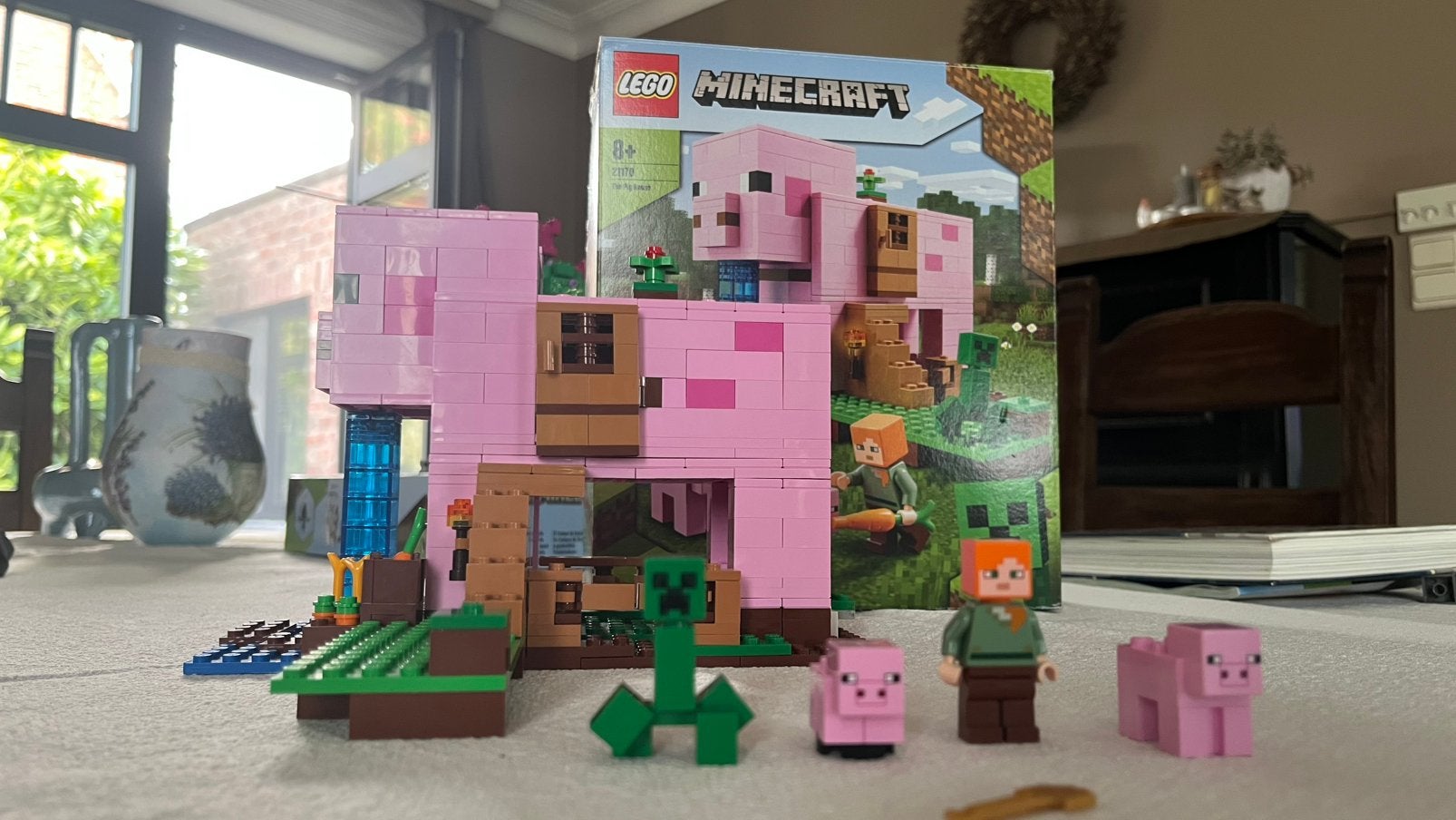 LEGO Minecraft The Pig House – Compleet, Ophalen of Verzenden, Zo goed als nieuw