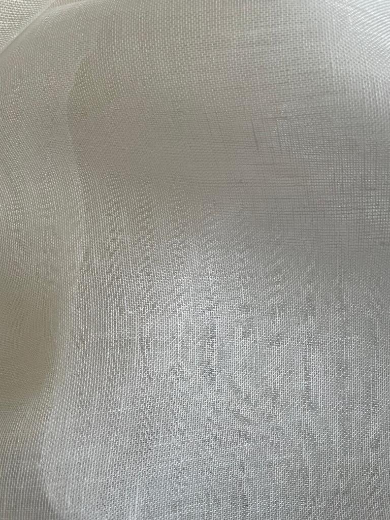 2 coupons de lin pour voilages, Ophalen, 200 cm of meer, Wit, Nieuw