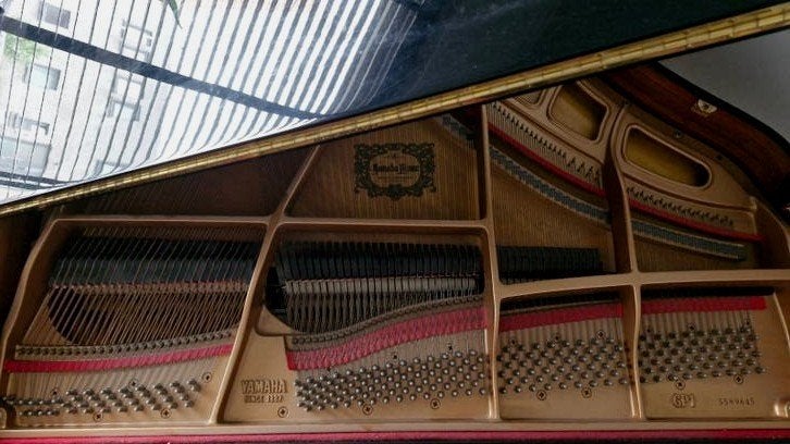 Vleugelpiano Yamaha GP-1, Musique & Instruments, Brillant, Enlèvement, Utilisé, À queue