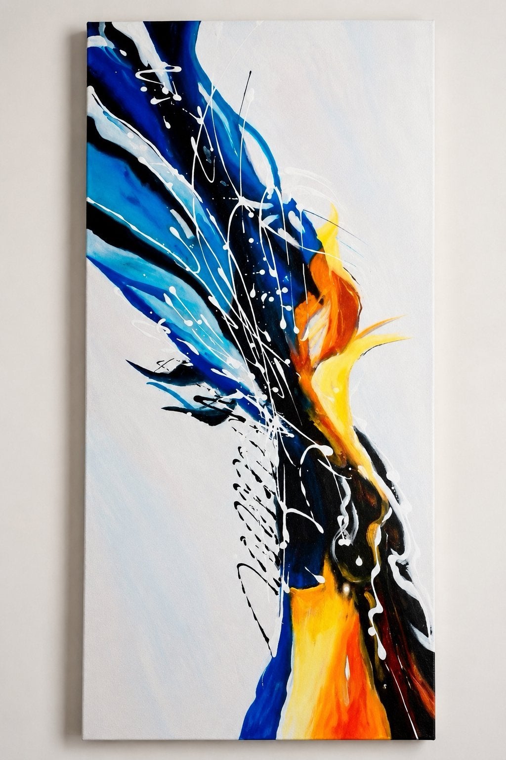Canvas abstract kunst-art schilderij kunstwerk modern style, Antiek en Kunst, Ophalen of Verzenden