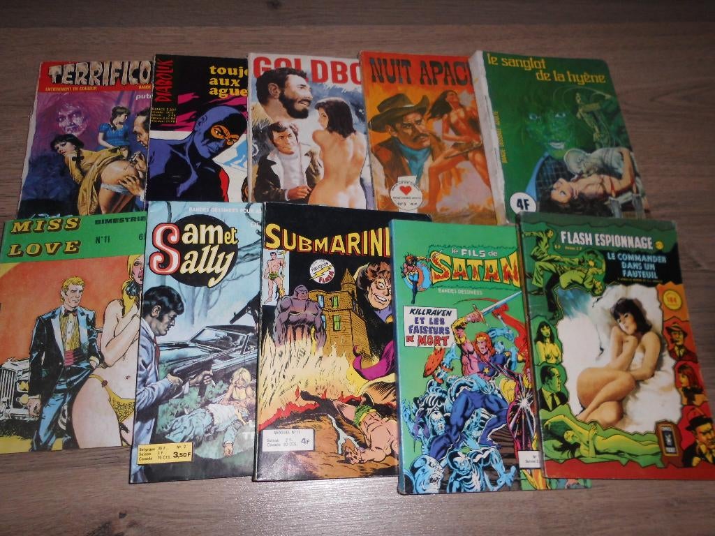 lot 10 bd petit format ELVIFRANCE et autre pour adultes, Livres, Enlèvement ou Envoi