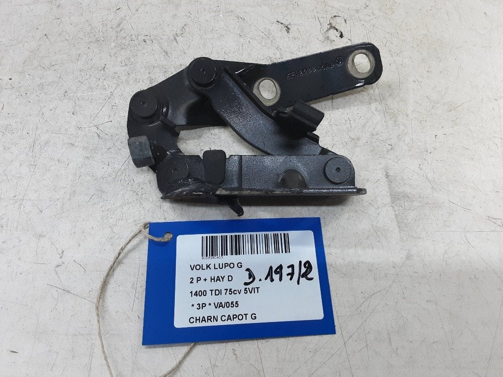 CHARNIERE DE CAPOT GAUCHE Volkswagen Lupo (6X1), Autos : Pièces & Accessoires, Volkswagen, Mevr. I. Hauben, Utilisé, Rue de l'Espoir 34 34
4030  GRIVEGNÉE, BE