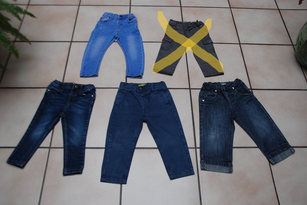 Bébé Jeans et joggings en coton T86 Très bon état 2€ pièce!, Pantalon, Garçon, Enlèvement ou Envoi, Jbc, Primark, ...