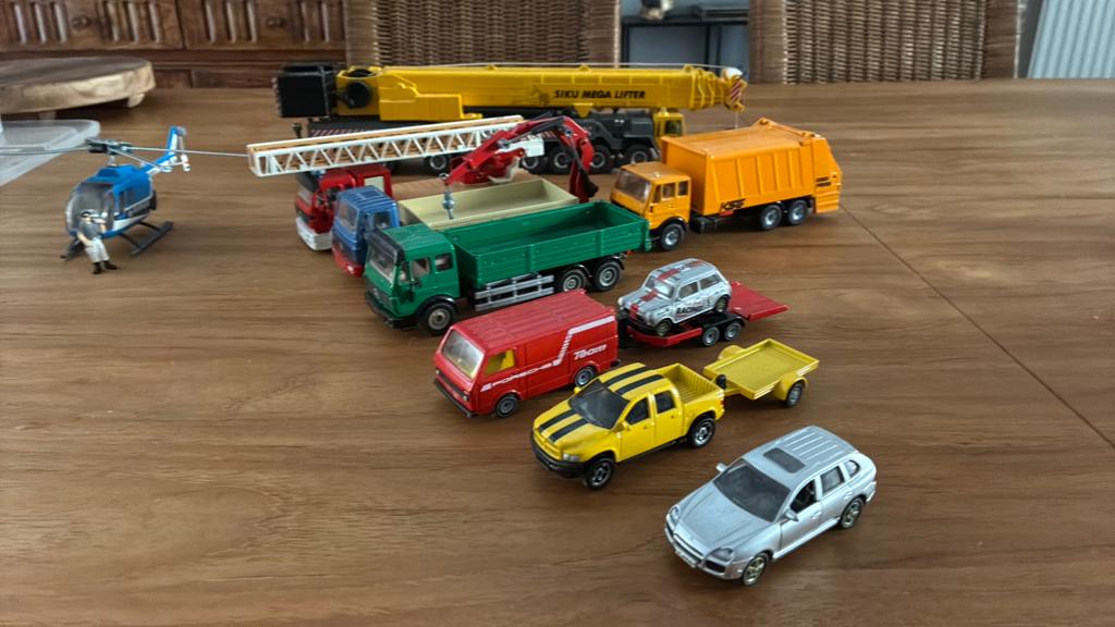Collection Siku camions grue voiture, Enlèvement, Utilisé, Autres types, SIKU