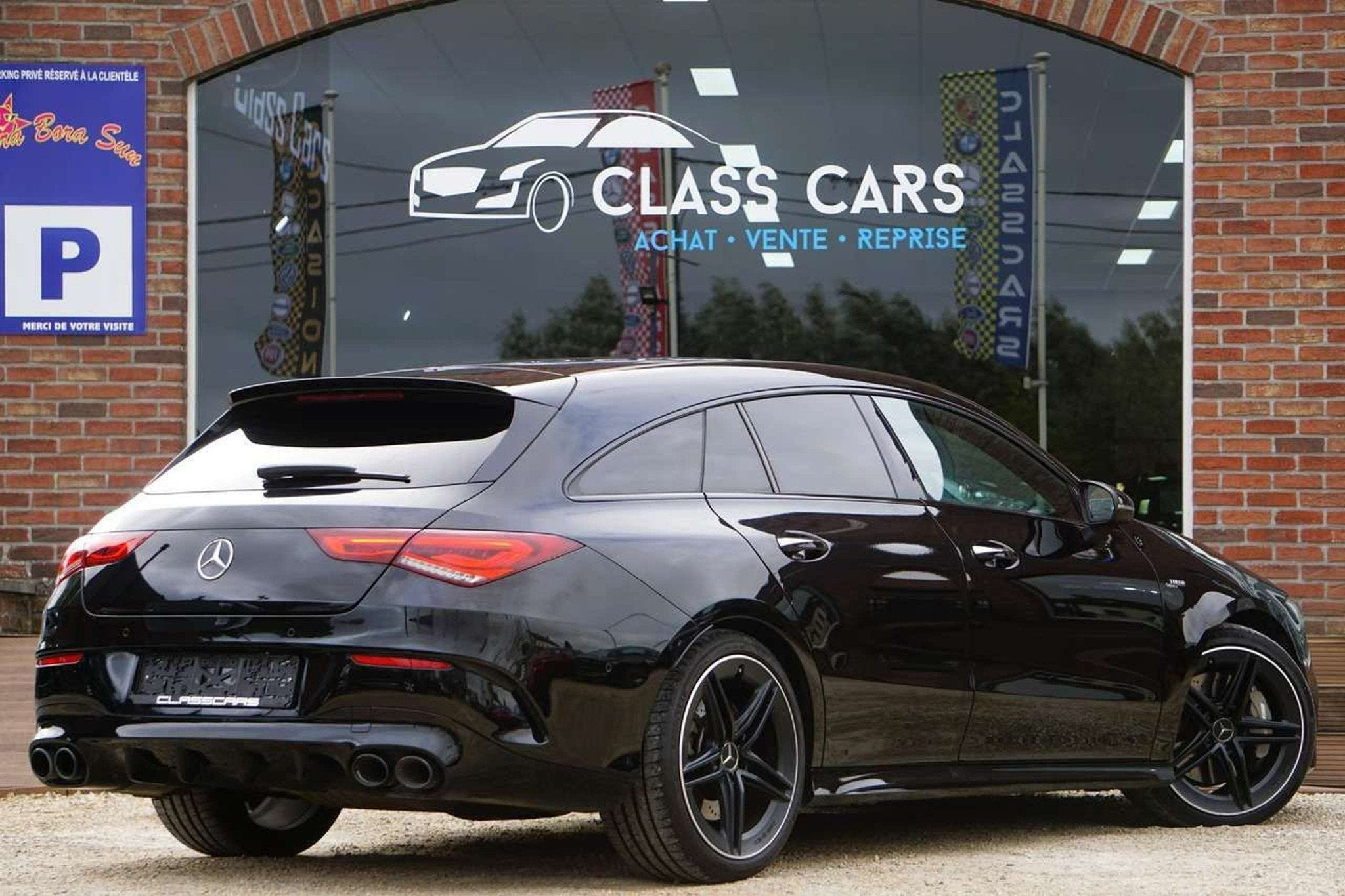 Mercedes-Benz CLA-Klasse 45 AMG 4-Matic+ AUTO FULL LED CAM 3, Autos, CLA, Entreprise, Alcantara, Noir