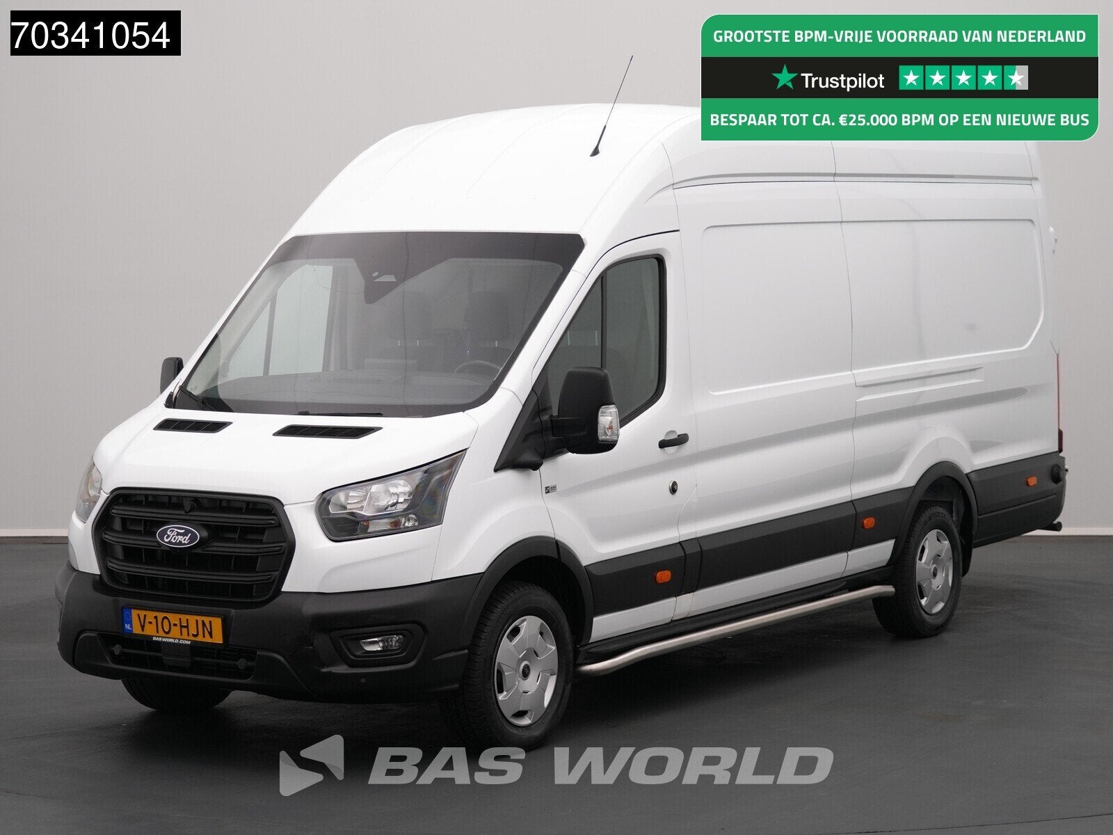 Ford Transit 130pk L4H3 Airco Navi Carplay Camera BLIS Euro6, Autos, Achat, Euro 6, Entreprise, 3 places