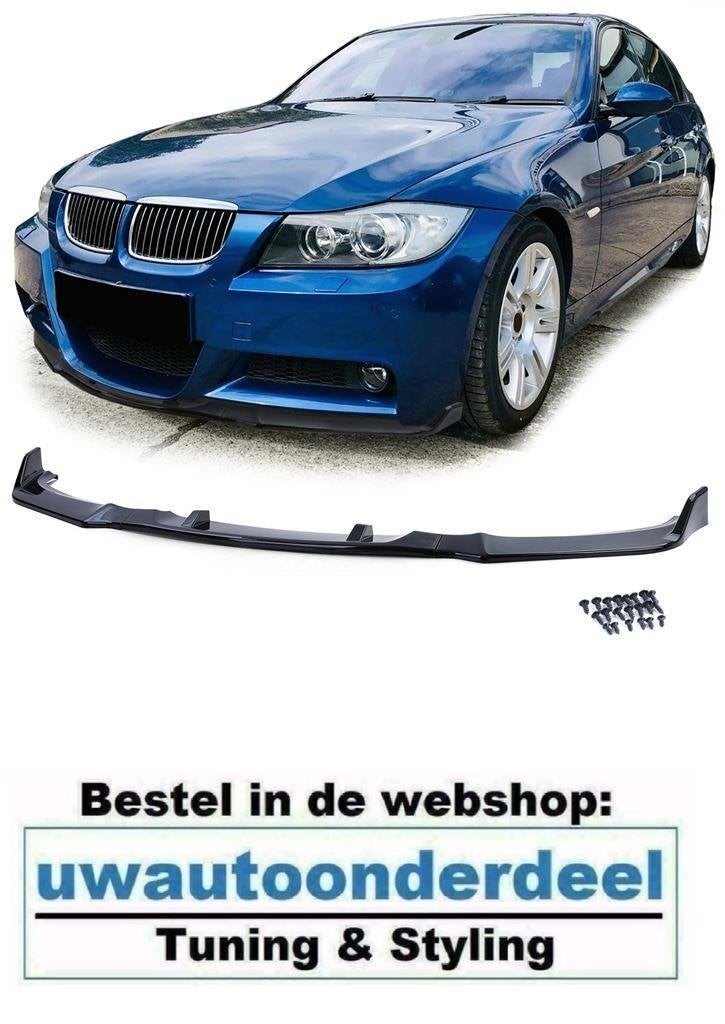 Spoiler Voorspoiler Glans Zwart Voor Bmw 3 Serie E90 E91 M P, Envoi