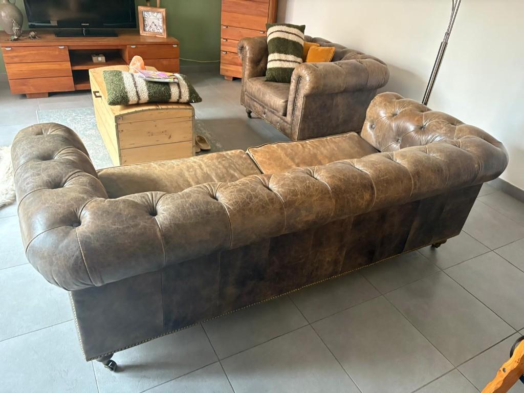 Chesterfield zetels, Ophalen, Gebruikt, Minder dan 75 cm, 150 tot 200 cm