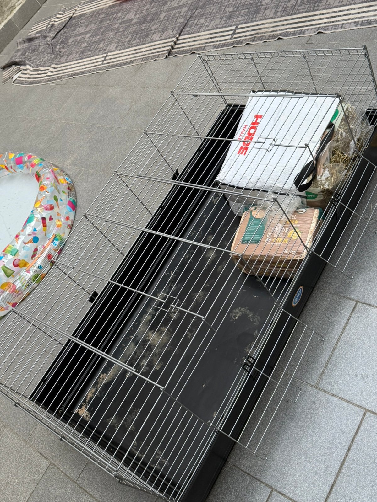 Tres grande cage lapin galvanıse 150/70 cm, Enlèvement, Comme neuf, Cage, Lapin