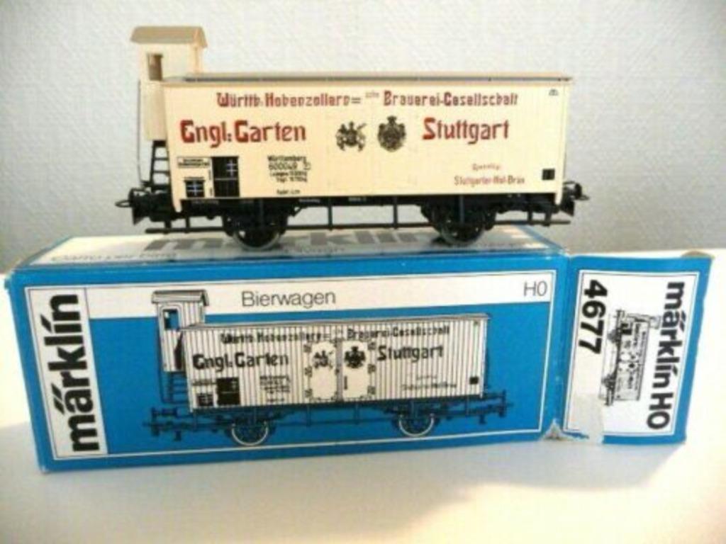 4677 MÄRKLIN — Engl Garten Stuttgart/Wagon, wagon à bière, Neuf, Jg01618@telenet.be, Analogique, Enlèvement ou Envoi