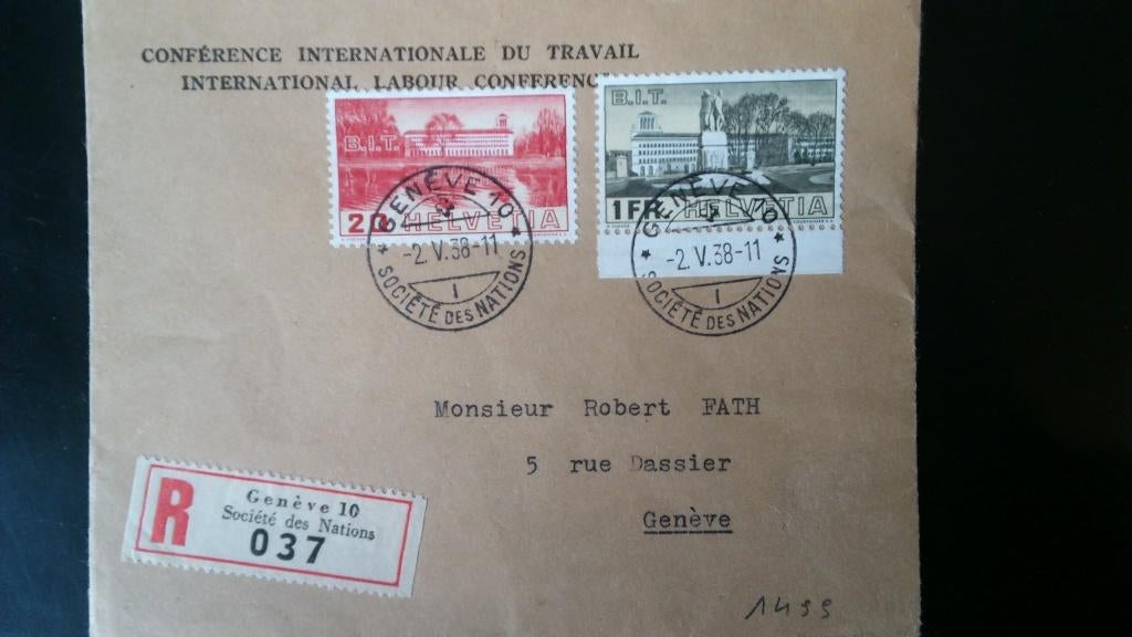 Timbres Suisse, Envoi, Affranchi
