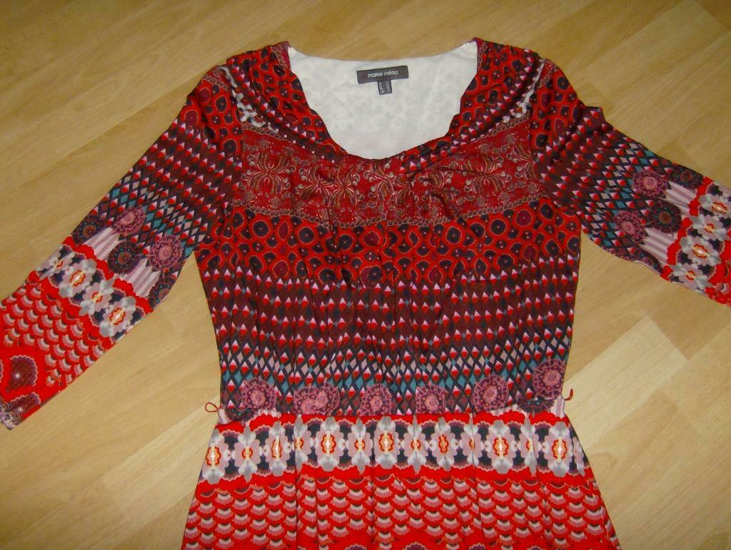 jurk oranje merk marie mero - maat 38 - als nieuw duur in aa, Taille 38/40 (M), Enlèvement ou Envoi, Marie Méro, Comme neuf