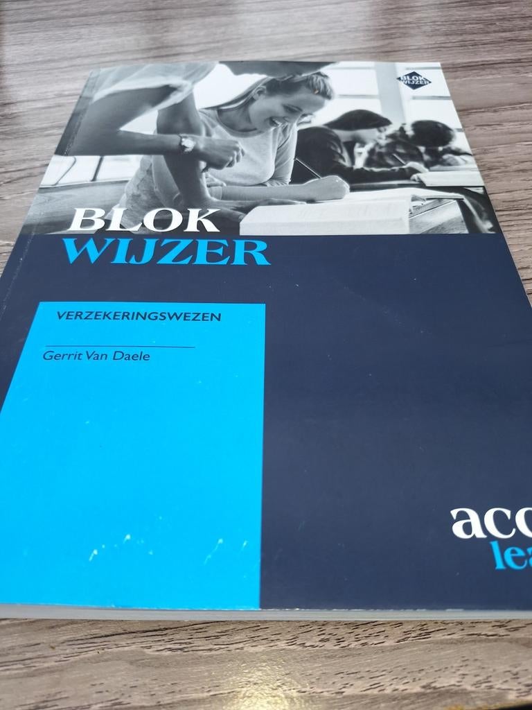 Blokwijzer ,verzekeringswezen Gerrit Van Daele, Ophalen of Verzenden, Zo goed als nieuw