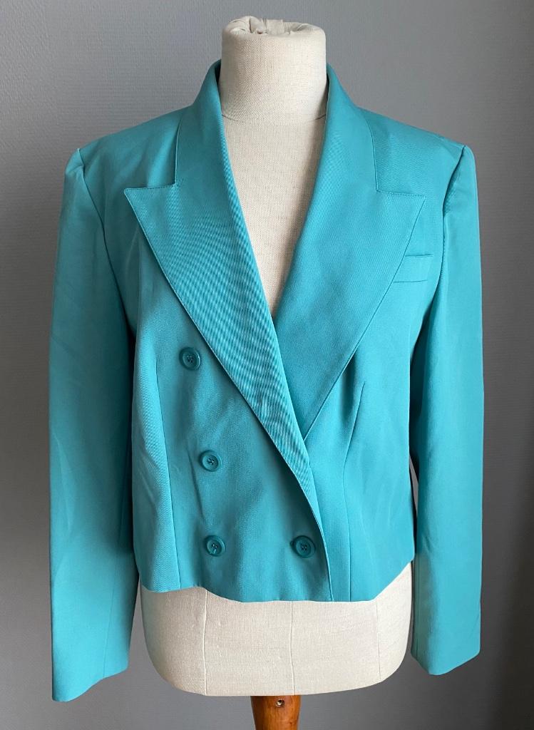 Groene vintage blazer Weinberg maat 44, Weinberg, Verzenden, Maat 42/44 (L), Zo goed als nieuw