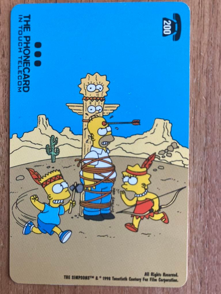 Telefoonkaart The Simpsons, Enlèvement ou Envoi