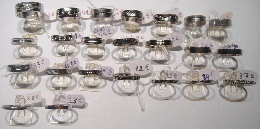 Bague d'amitié / alliance neuve en argent rhodié poli ou mat, Bijoux, Sacs & Beauté, Bagues, Neuf, Enlèvement ou Envoi, Femme ou Homme
