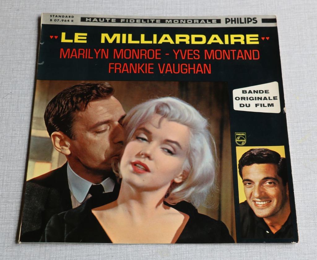 Marilyn Monroe Yves Montand 33t BOF Le Milliardaire 25cm EO, Ophalen of Verzenden, Gebruikt