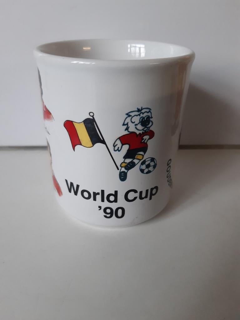 Tasse Coupe du Monde de Football 1990 Fifa, Collections, Enlèvement ou Envoi, Utilisé
