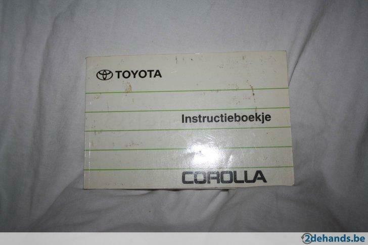 Instructieboekje Toyota Corolla 1992-1994, Enlèvement ou Envoi, Utilisé