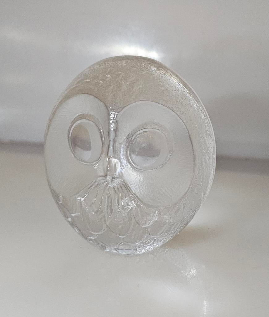 Zweedse Mats Jonasson Presse papier uil kristal, Antiek en Kunst, Ophalen of Verzenden