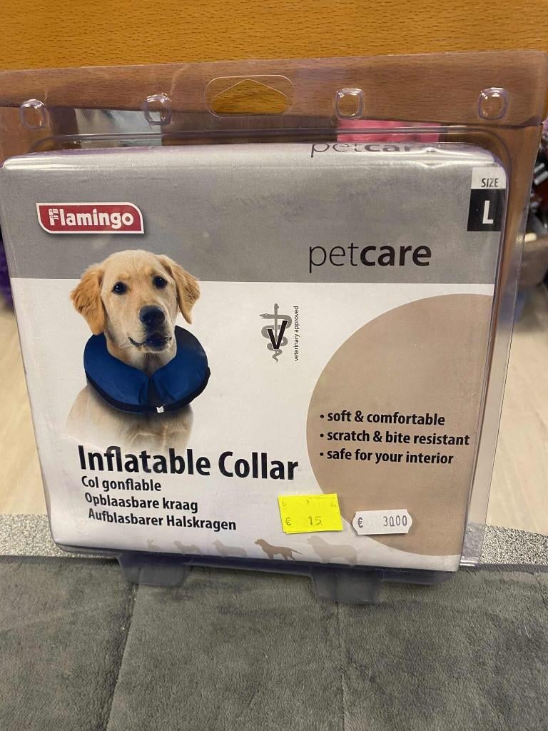 Opblaasbare kraag aan outlet, Dieren en Toebehoren, Honden-accessoires, Nieuw, Ophalen of Verzenden