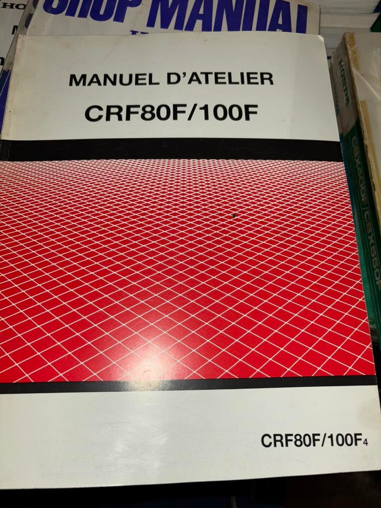 Manuel d'atelier des Honda CRF80F et 100F en FR, Enlèvement ou Envoi, Honda