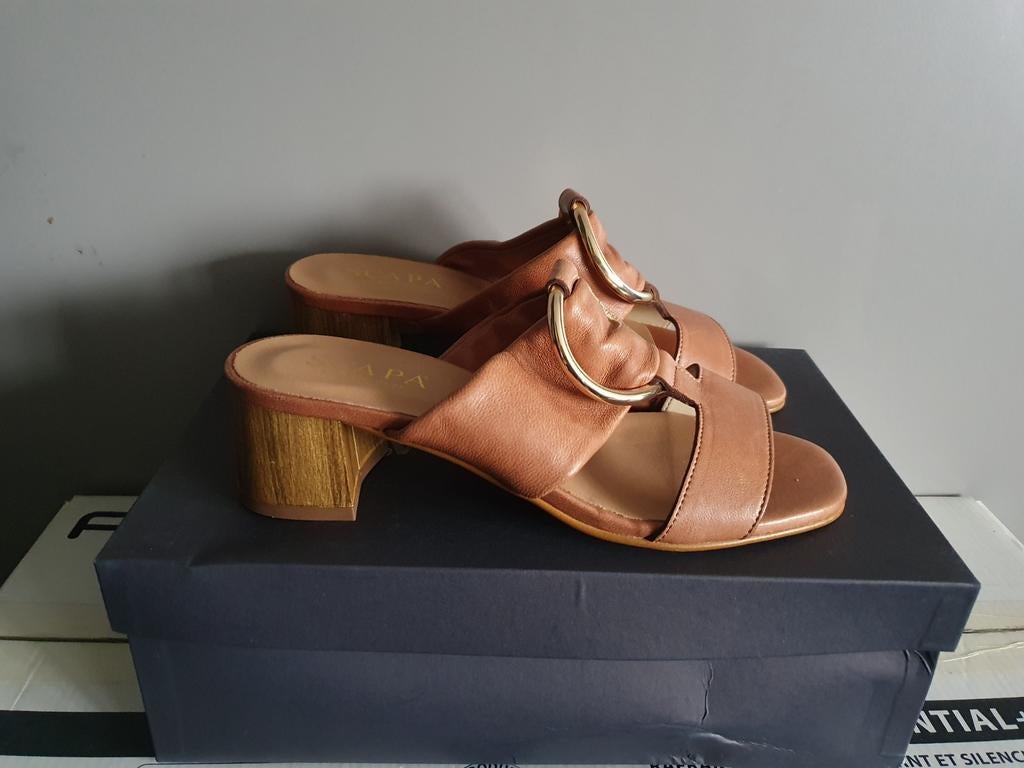Nieuwe muiltjes van Scapa maat 37, Slippers, Scapa, Bruin, Nieuw