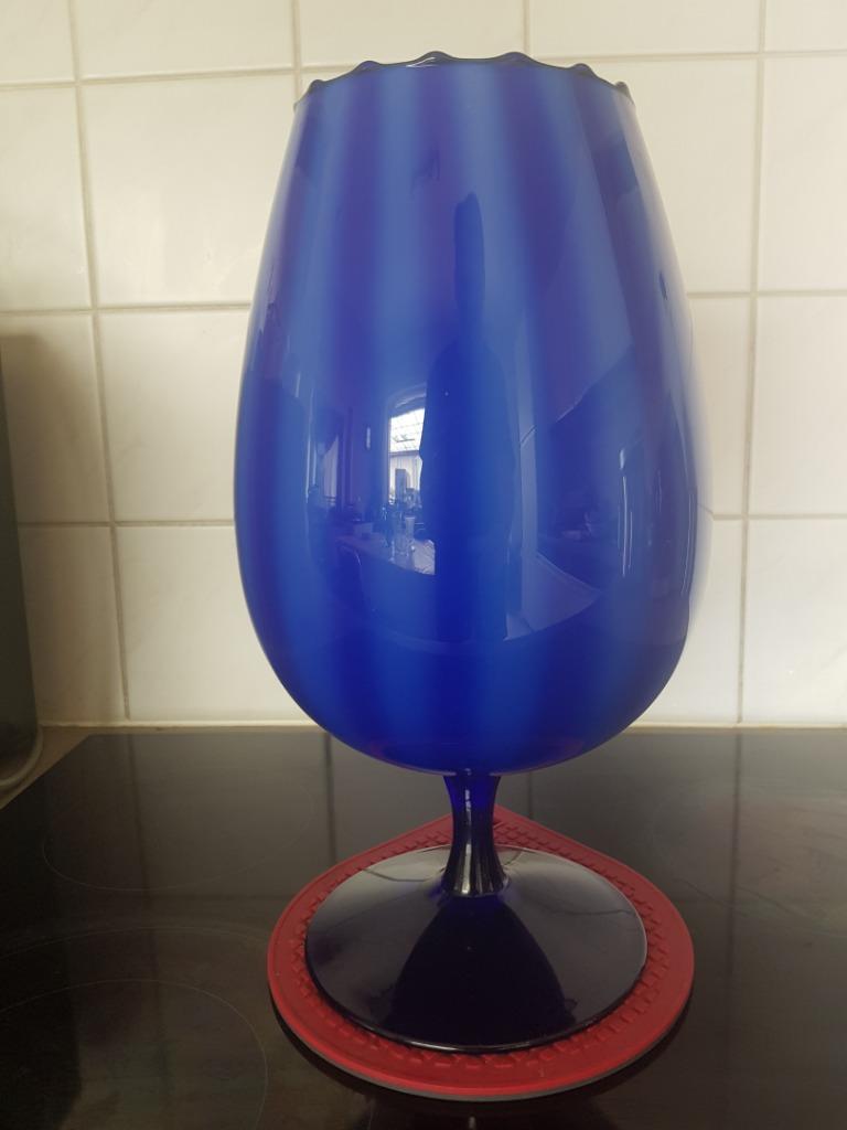 Vazen, Huis en Inrichting, Woonaccessoires | Vazen, Ophalen, Zo goed als nieuw, Geel, Glas