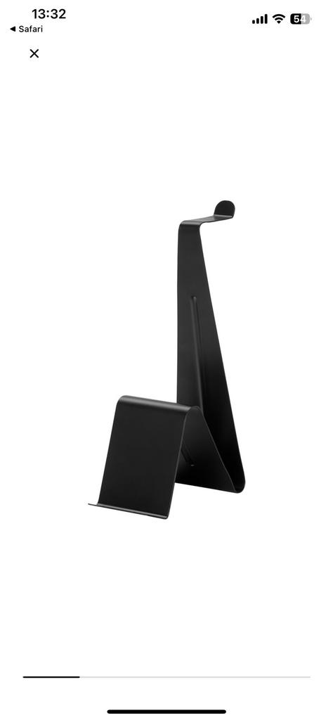 Support tablette/casque audio, noir, Enlèvement, Comme neuf, Autres types, Ikea