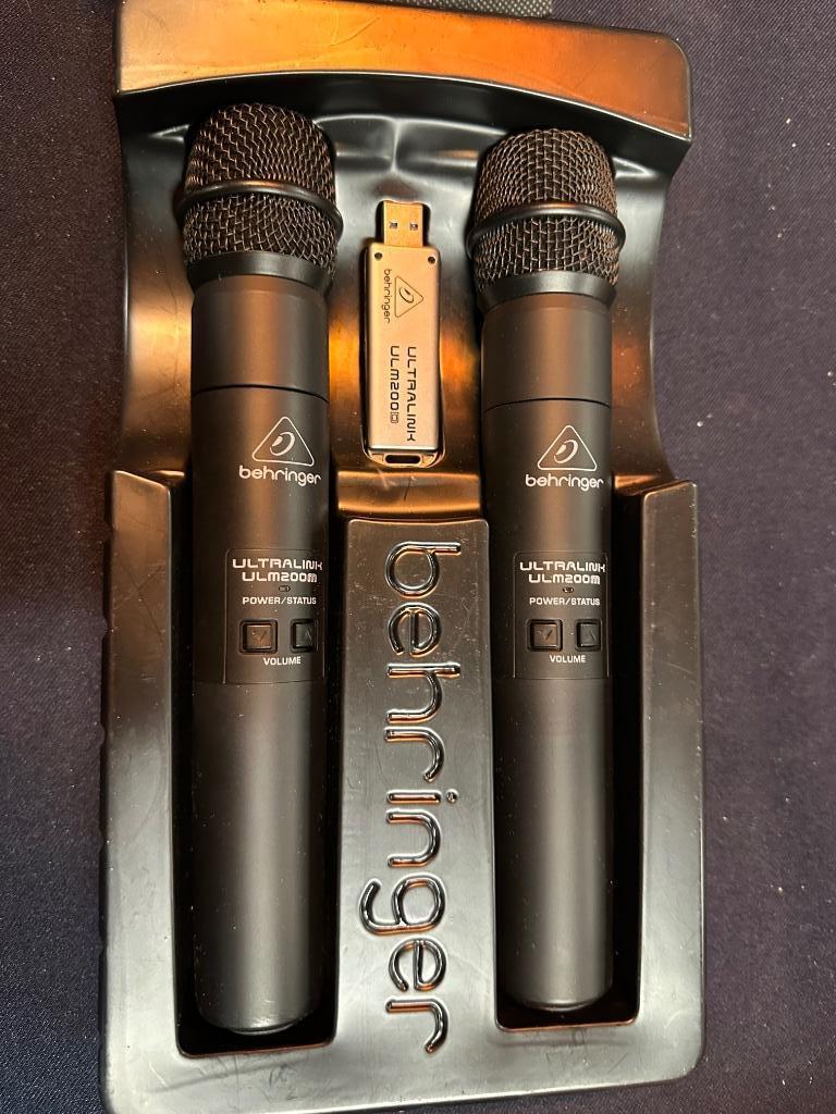 Behringer ultralink ulm202 usb draadloze handmicros, Muziek en Instrumenten, Microfoons, Ophalen, Nieuw, Draadloos