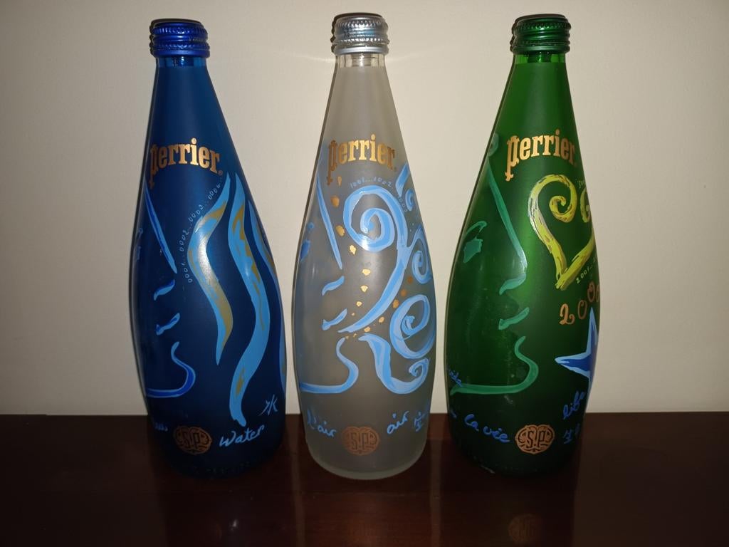 série Perrier millénium édition 2000 (vide)], Collections, Marques & Objets publicitaires, Enlèvement ou Envoi, Utilisé, Emballage