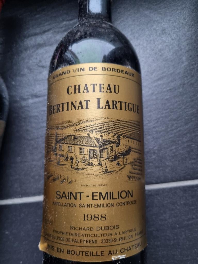 Grand vin de Bordeaux  1988, Enlèvement, France, Vin rouge