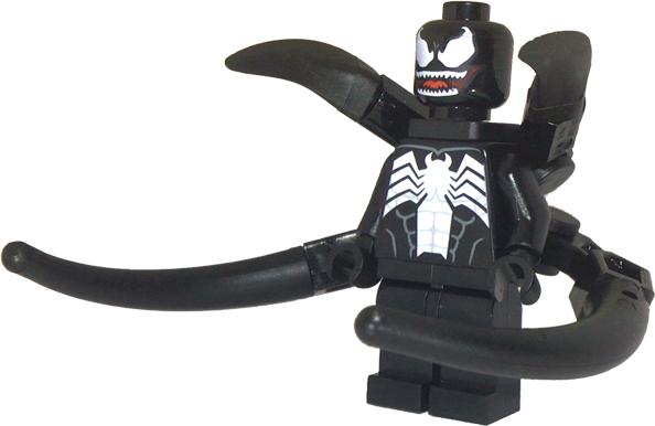 Lego figuur sh0711 Venom - Teeth Parted / F4, Ophalen of Verzenden, Zo goed als nieuw, Losse stenen, Lego