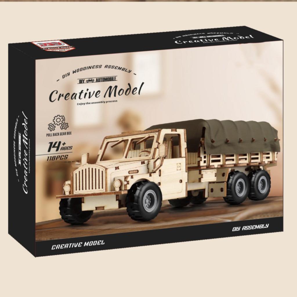 Modelbouw hout Voertuigen, Miniatuurhuisjes, Bloemen, Kerst, Hobby & Loisirs créatifs, Modélisme | Voitures & Véhicules, Neuf