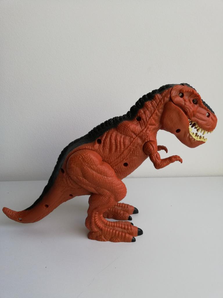 Dinosaure T-rex avec yeux sonores et lumineux +/-15 cm, Enlèvement ou Envoi, Comme neuf