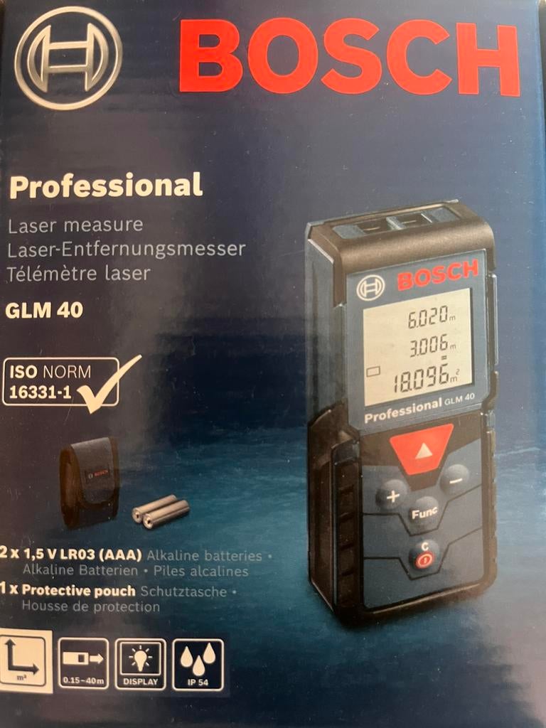 Bosch laser meter GLM 40, Doe-het-zelf en Bouw, Ophalen