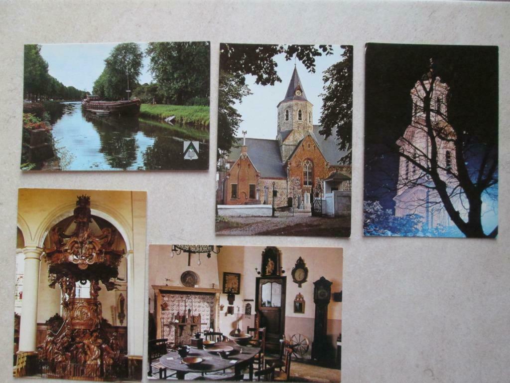 5 niet gebruikte postkaarten van Lokeren, Verzamelen, Verzenden