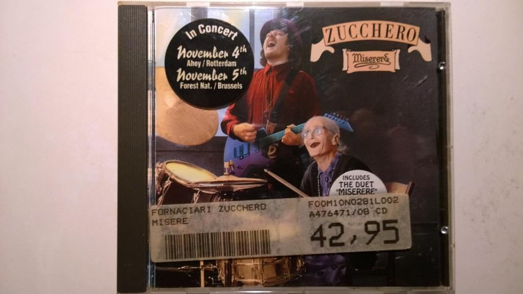 Zucchero - Miserere, Envoi, Comme neuf