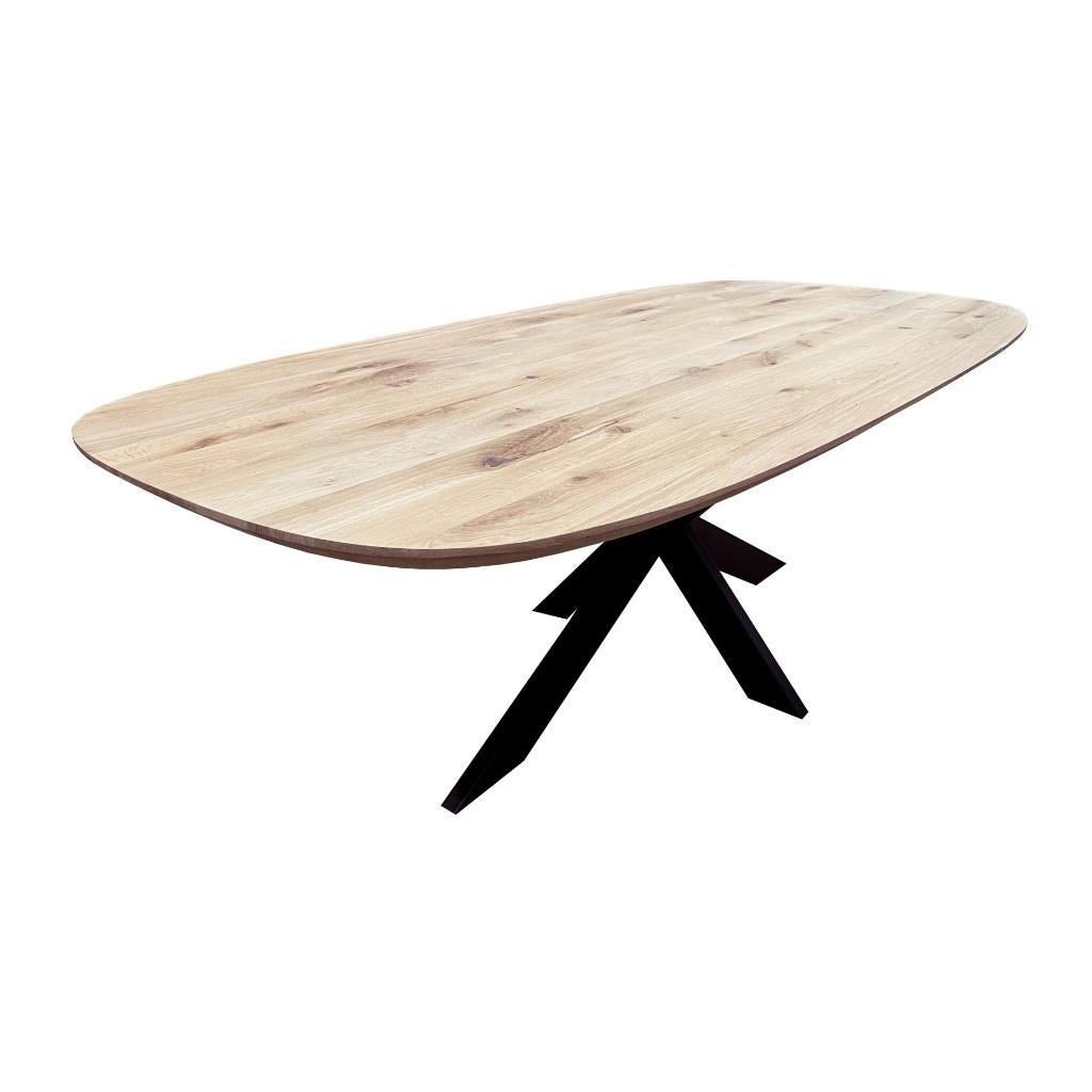 Ovale eettafel | Eiken | Eetkamertafel | eettafel | ovaal, Huis en Inrichting, Tafels | Eettafels, Ophalen, Ovaal, Eikenhout