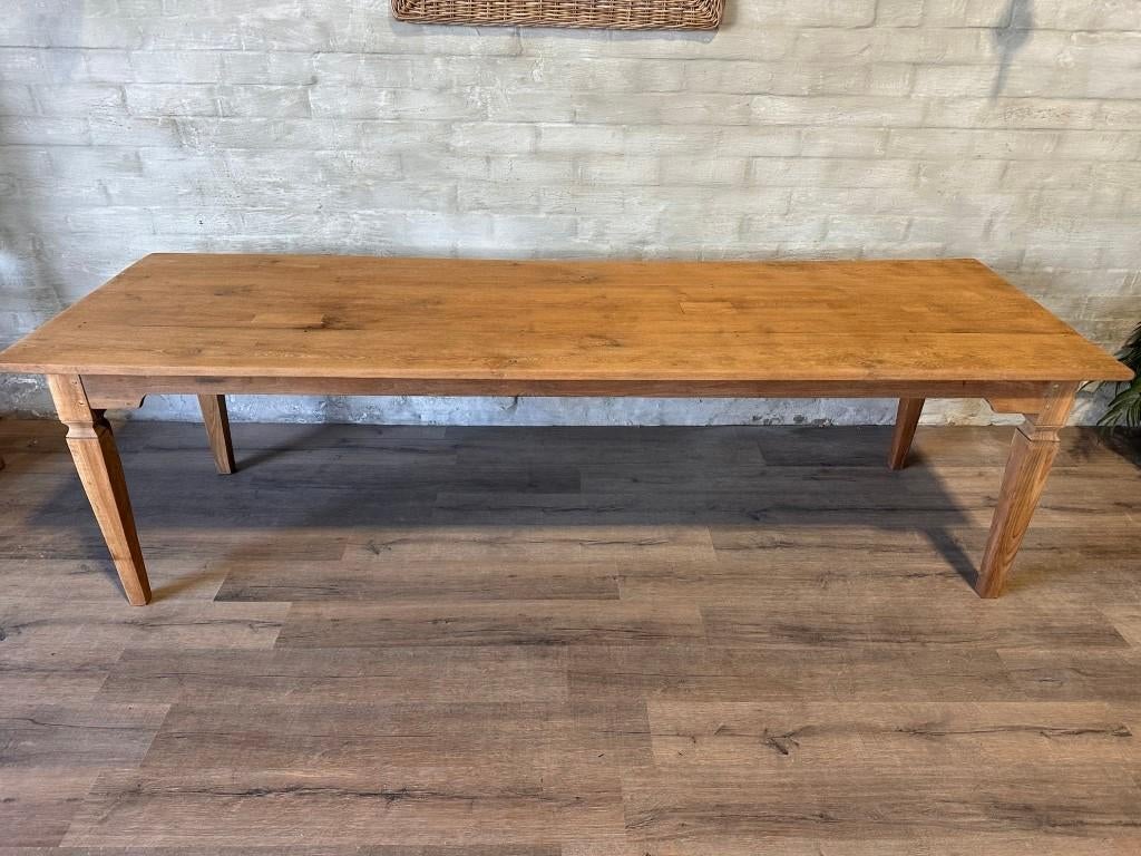 Boerentafel - 280 x 90 cm + 80 cm hoog, Huis en Inrichting, Tafels | Eettafels, Zo goed als nieuw, 50 tot 100 cm, 200 cm of meer
