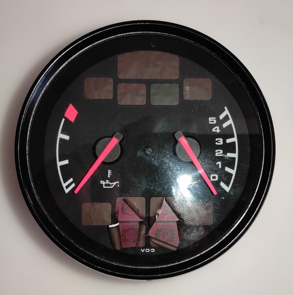 Wijzerplaat herstel Porsche 911 Oliedrukmeter glas, Auto-onderdelen, Ophalen of Verzenden, Gebruikt, Porsche