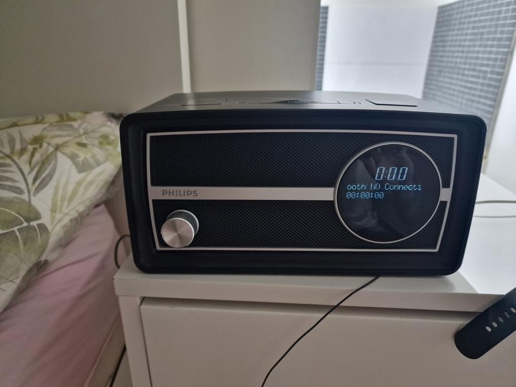 Wekker Philips met FM, dab+ en bluetooth, Ophalen, Zo goed als nieuw